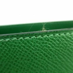 Hermes Vintage Green Courchevel Leather Shoulder Bag For Women -Deals Hermes Store luxury women hermes used handbags p57407 0007