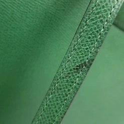 Hermes Vintage Green Courchevel Leather Shoulder Bag For Women -Deals Hermes Store luxury women hermes used handbags p57407 0008