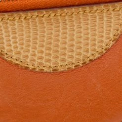 Hermes Hermès Orange Chevre Leather And Lizard Fruit Motif Coin Purse For Women -Deals Hermes Store luxury women hermes used handbags p578176 007