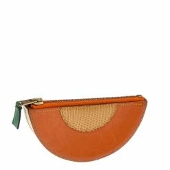 Hermes Hermès Orange Chevre Leather And Lizard Fruit Motif Coin Purse For Women -Deals Hermes Store luxury women hermes used handbags p578176 008