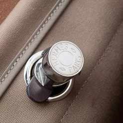 Hermes Etoupe/Ebene Canvas And Leather Herbag Zip 31 Bag For Women -Deals Hermes Store luxury women hermes used handbags p578538 003