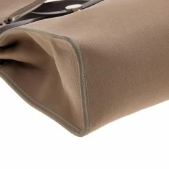 Hermes Etoupe/Ebene Canvas And Leather Herbag Zip 31 Bag For Women -Deals Hermes Store luxury women hermes used handbags p578538 007