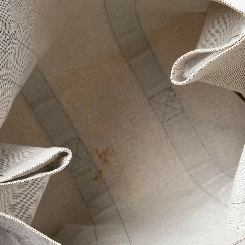 Hermes Off White/Grey Canvas Fourre Tout Tote For Women 9 Hermes Off White/Grey Canvas Fourre Tout Tote For Women - Image 7
