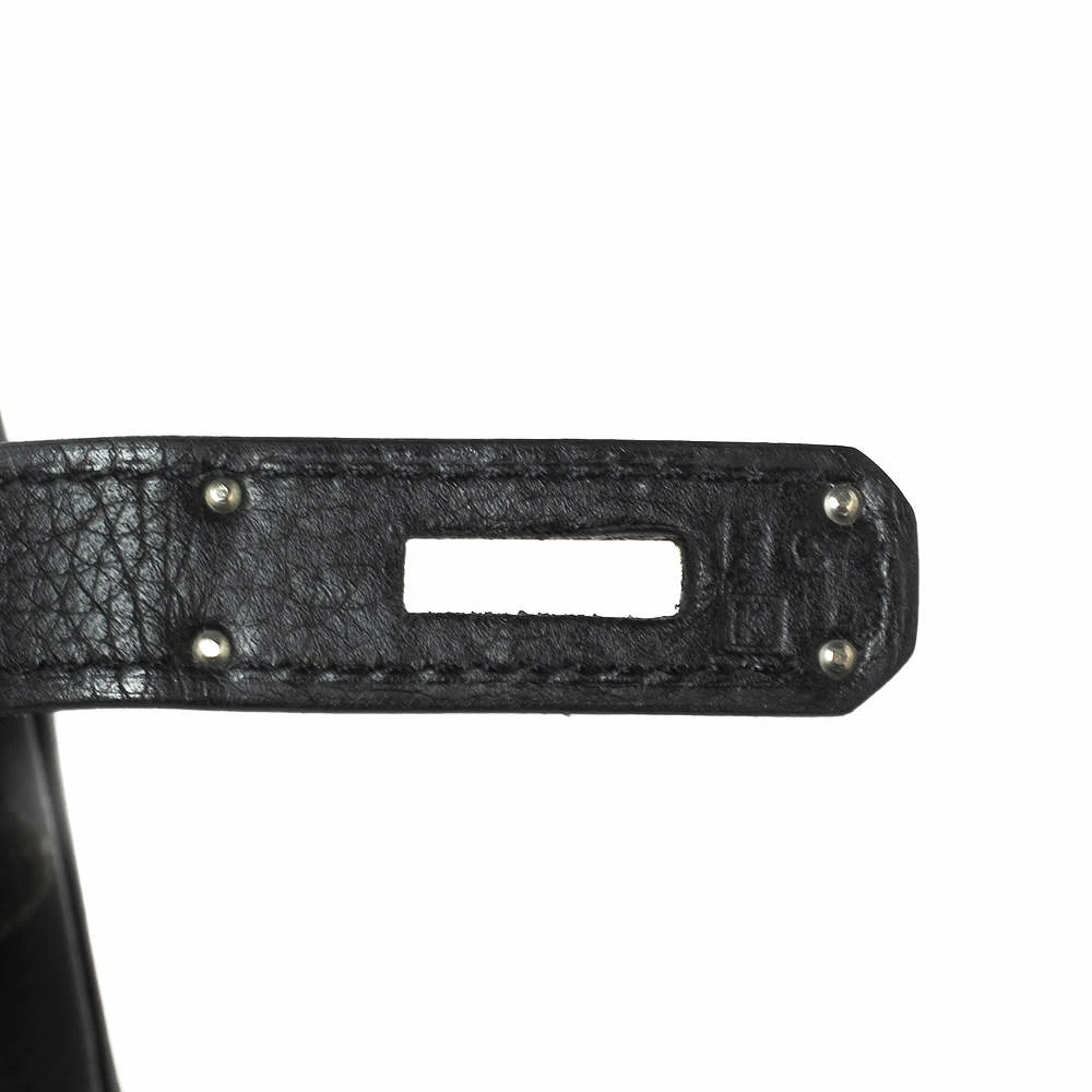 Hermes Black Togo Leather Palladium Plated Birkin 35 Bag For Women 15 Hermes Black Togo Leather Palladium Plated Birkin 35 Bag For Women - Image 13