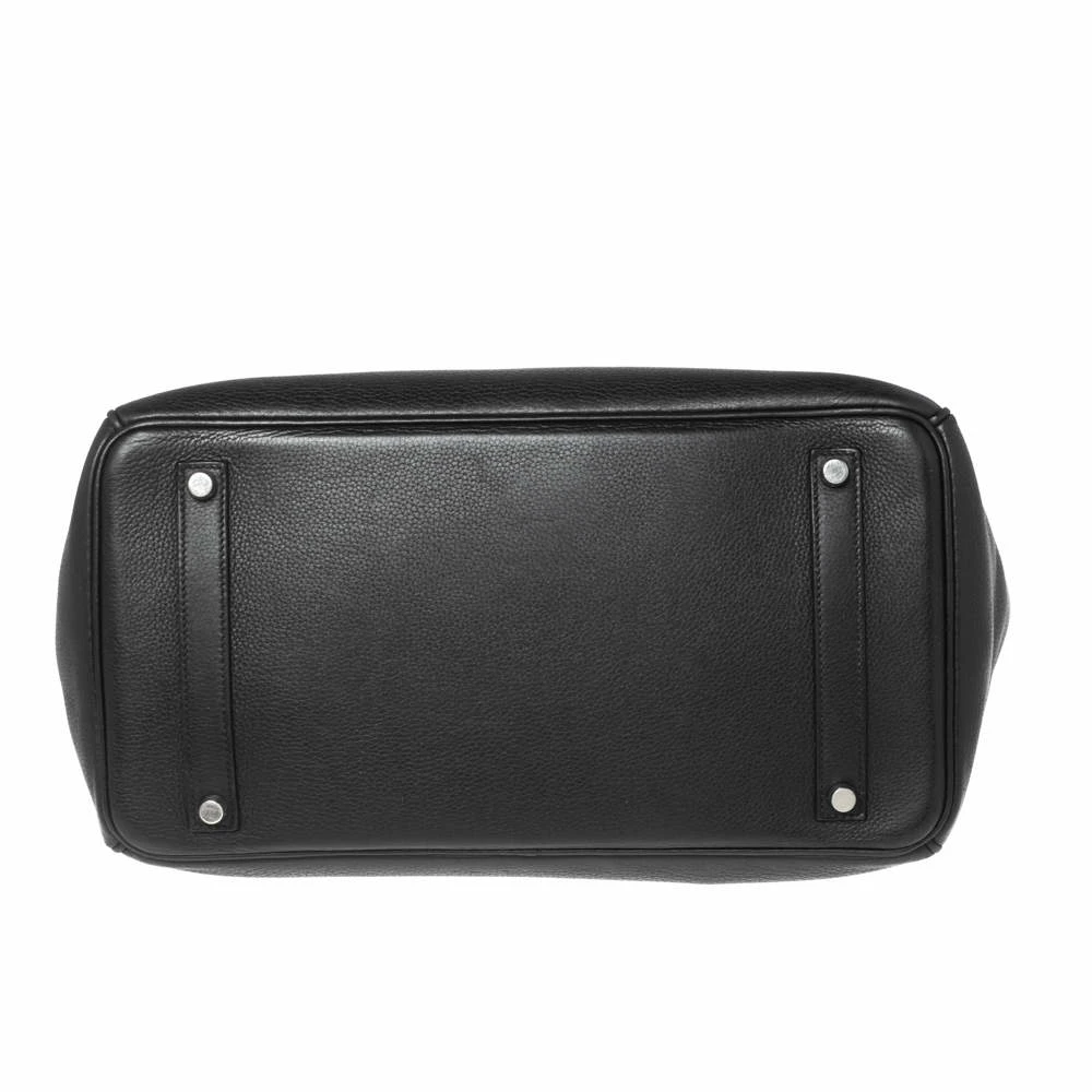 Hermes Black Togo Leather Palladium Plated Birkin 35 Bag For Women 8 Hermes Black Togo Leather Palladium Plated Birkin 35 Bag For Women - Image 6