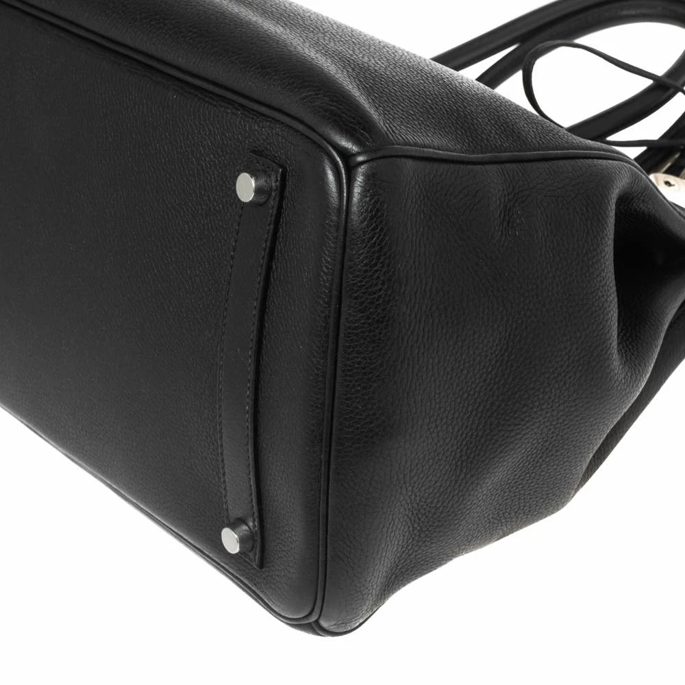 Hermes Black Togo Leather Palladium Plated Birkin 35 Bag For Women 17 Hermes Black Togo Leather Palladium Plated Birkin 35 Bag For Women - Image 15
