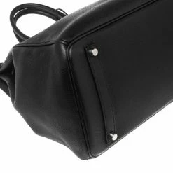 Hermes Black Togo Leather Palladium Plated Birkin 35 Bag For Women 33 Hermes Black Togo Leather Palladium Plated Birkin 35 Bag For Women -Deals Hermes Store luxury women hermes used handbags p582672 009