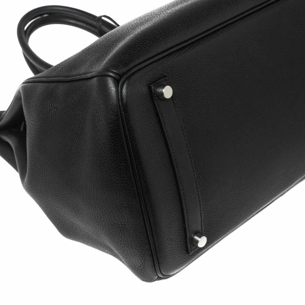 Hermes Black Togo Leather Palladium Plated Birkin 35 Bag For Women 18 Hermes Black Togo Leather Palladium Plated Birkin 35 Bag For Women - Image 16