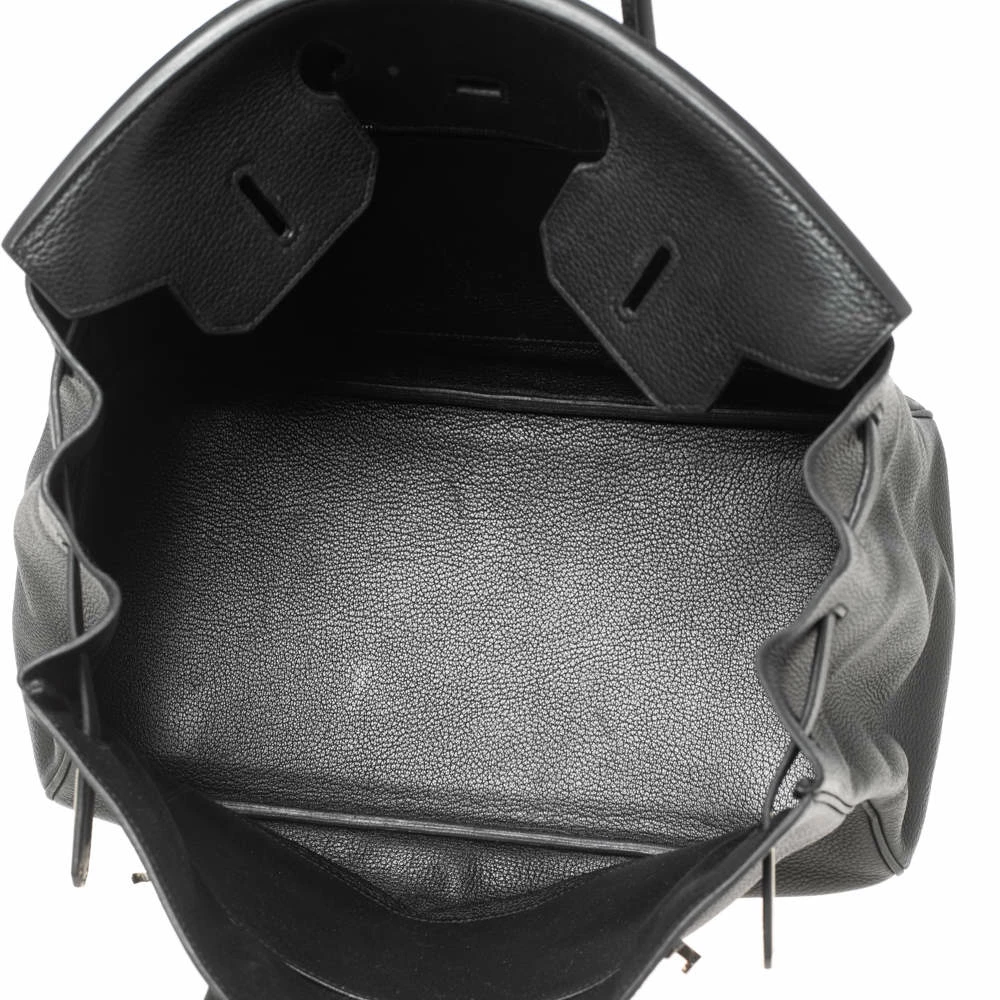 Hermes Black Togo Leather Palladium Plated Birkin 35 Bag For Women 9 Hermes Black Togo Leather Palladium Plated Birkin 35 Bag For Women - Image 7