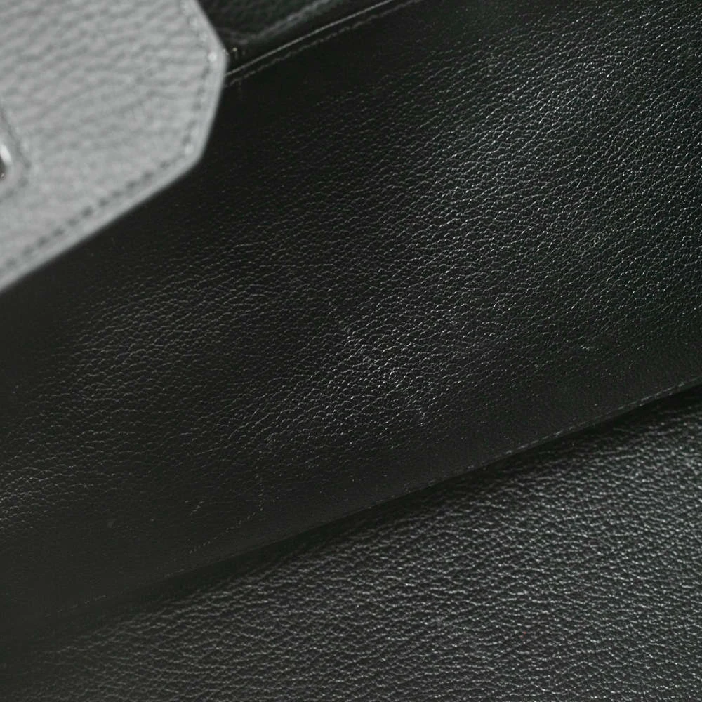 Hermes Black Togo Leather Palladium Plated Birkin 35 Bag For Women 11 Hermes Black Togo Leather Palladium Plated Birkin 35 Bag For Women - Image 9