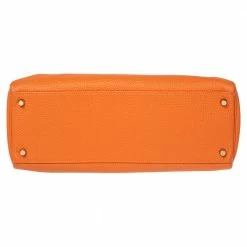 Hermes Orange Togo Leather Gold Plated Kelly Retourne 35 Bag For Women -Deals Hermes Store luxury women hermes used handbags p586757 013