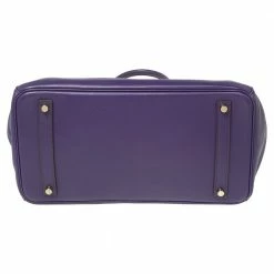 Hermes Hermès Ultraviolet Swift Leather Gold Plated Birkin 35 Bag For Women -Deals Hermes Store luxury women hermes used handbags p586783 012