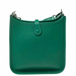 Hermes Bambou Taurillon Clemence Leather Evelyne TPM Bag For Women -Deals Hermes Store luxury women hermes used handbags p587115 005