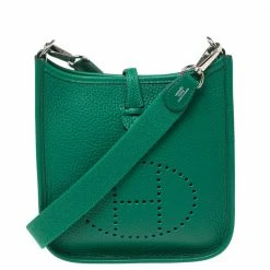 Hermes Bambou Taurillon Clemence Leather Evelyne TPM Bag For Women