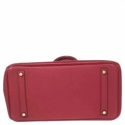 Hermes Tosca Togo Leather Gold Plated Birkin 35 Bag For Women 27 Hermes Tosca Togo Leather Gold Plated Birkin 35 Bag For Women -Deals Hermes Store luxury women hermes used handbags p587263 002