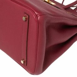 Hermes Tosca Togo Leather Gold Plated Birkin 35 Bag For Women 33 Hermes Tosca Togo Leather Gold Plated Birkin 35 Bag For Women -Deals Hermes Store luxury women hermes used handbags p587263 004