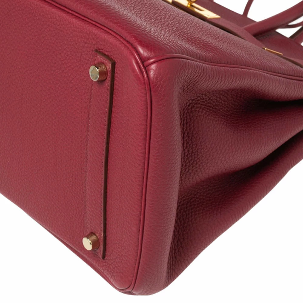 Hermes Tosca Togo Leather Gold Plated Birkin 35 Bag For Women 18 Hermes Tosca Togo Leather Gold Plated Birkin 35 Bag For Women - Image 16