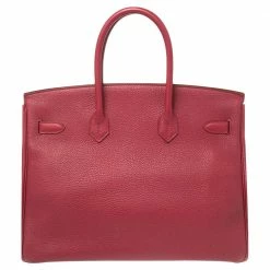 Hermes Tosca Togo Leather Gold Plated Birkin 35 Bag For Women 21 Hermes Tosca Togo Leather Gold Plated Birkin 35 Bag For Women -Deals Hermes Store luxury women hermes used handbags p587263 010