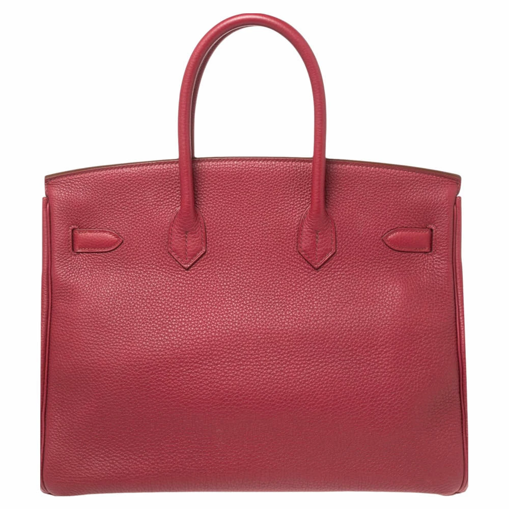 Hermes Tosca Togo Leather Gold Plated Birkin 35 Bag For Women 6 Hermes Tosca Togo Leather Gold Plated Birkin 35 Bag For Women - Image 4