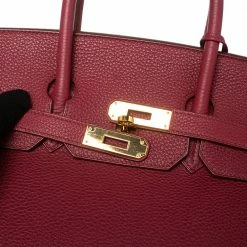 Hermes Tosca Togo Leather Gold Plated Birkin 35 Bag For Women 23 Hermes Tosca Togo Leather Gold Plated Birkin 35 Bag For Women -Deals Hermes Store luxury women hermes used handbags p587263 015