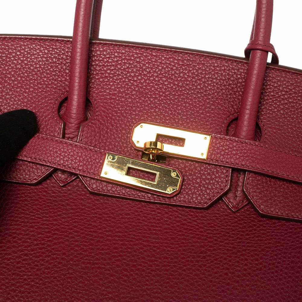 Hermes Tosca Togo Leather Gold Plated Birkin 35 Bag For Women 8 Hermes Tosca Togo Leather Gold Plated Birkin 35 Bag For Women - Image 6