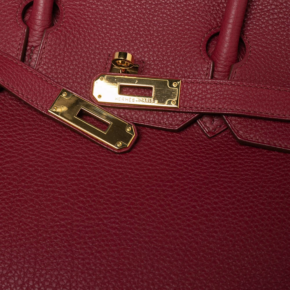 Hermes Tosca Togo Leather Gold Plated Birkin 35 Bag For Women 7 Hermes Tosca Togo Leather Gold Plated Birkin 35 Bag For Women - Image 5