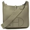 Hermes Sauge Taurillon Clemence Leather Evelyne III PM Bag For Women 1 Hermes Sauge Taurillon Clemence Leather Evelyne III PM Bag For Women -Deals Hermes Store luxury women hermes used handbags p588909 012