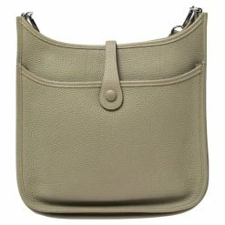 Hermes Sauge Taurillon Clemence Leather Evelyne III PM Bag For Women -Deals Hermes Store luxury women hermes used handbags p588909 015