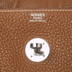 Hermes Gold Taurillon Clemence Leather Palladium Finished Lindy 34 Bag For Women -Deals Hermes Store luxury women hermes used handbags p590107 009