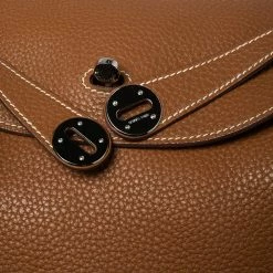 Hermes Gold Taurillon Clemence Leather Palladium Finished Lindy 34 Bag For Women -Deals Hermes Store luxury women hermes used handbags p590107 011