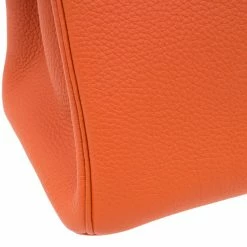 Hermes Orange Togo Leather Gold Hardware Birkin 30 Bag With Twilly Scarf For Women -Deals Hermes Store luxury women hermes used handbags p59131 010