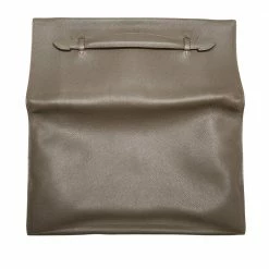 Hermes Brown/Dark Brown Swift Leather Pliplat Clutch Bag For Women -Deals Hermes Store luxury women hermes used handbags p594172 010