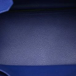 Hermes Blue Clemence Leather & Gold-Plated Hardware Birkin 30 Bag For Women -Deals Hermes Store luxury women hermes used handbags p594300 007