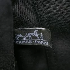 Hermes Black Canvas Fourre Tout MM Bag For Women -Deals Hermes Store luxury women hermes used handbags p594489 003