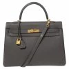 Hermes Etain Togo Leather Gold Plated Kelly Retourne 35 Bag For Women 2 Hermes Etain Togo Leather Gold Plated Kelly Retourne 35 Bag For Women -Deals Hermes Store luxury women hermes used handbags p595170 002
