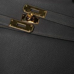 Hermes Etain Togo Leather Gold Plated Kelly Retourne 35 Bag For Women -Deals Hermes Store luxury women hermes used handbags p595170 013