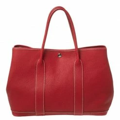Hermes Rouge Grenat Negonda Leather Garden Party 36 Bag For Women -Deals Hermes Store luxury women hermes used handbags p596343 1645159571 005