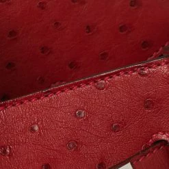 Hermes Hermès Rouge Vif Ostrich Palladium Plated Birkin 30 Bag For Women -Deals Hermes Store luxury women hermes used handbags p596706 008