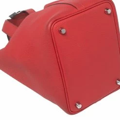 Hermes Rose Jaipur Clemence Leather Picotin Lock 18 Bag For Women -Deals Hermes Store luxury women hermes used handbags p596956 009