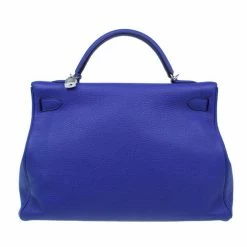 Hermes Bleu Royale Cuir Palladium Hardware Kelly 40 For Women -Deals Hermes Store luxury women hermes used handbags p5994 004