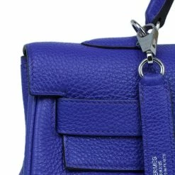 Hermes Bleu Royale Cuir Palladium Hardware Kelly 40 For Women -Deals Hermes Store luxury women hermes used handbags p5994 006