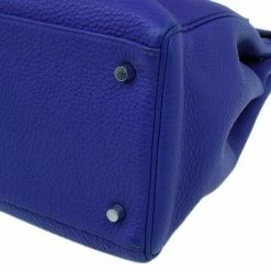 Hermes Bleu Royale Cuir Palladium Hardware Kelly 40 For Women -Deals Hermes Store luxury women hermes used handbags p5994 012