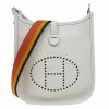 Hermes Ivory Clemence Leather Evelyne II TPM Bag For Women