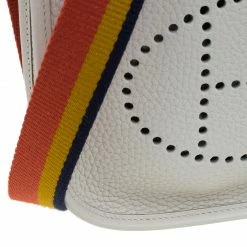 Hermes Ivory Clemence Leather Evelyne II TPM Bag For Women -Deals Hermes Store luxury women hermes used handbags p59968 009