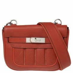 Hermes Brique Swift Leather Berline 21 Bag For Women
