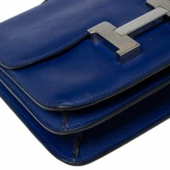 Hermes Hermès Bleu Electric Swift Leather Palladium Hardware Constance 18 Bag For Women -Deals Hermes Store luxury women hermes used handbags p601560 009