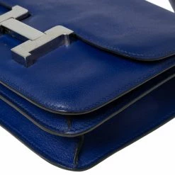 Hermes Hermès Bleu Electric Swift Leather Palladium Hardware Constance 18 Bag For Women -Deals Hermes Store luxury women hermes used handbags p601560 010