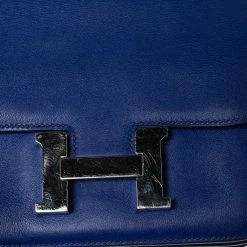 Hermes Hermès Bleu Electric Swift Leather Palladium Hardware Constance 18 Bag For Women -Deals Hermes Store luxury women hermes used handbags p601560 014
