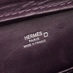 Hermes Amethyst Shiny Alligator Plume Elan 22 Bag For Women -Deals Hermes Store luxury women hermes used handbags p601752 001