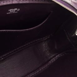 Hermes Amethyst Shiny Alligator Plume Elan 22 Bag For Women -Deals Hermes Store luxury women hermes used handbags p601752 002